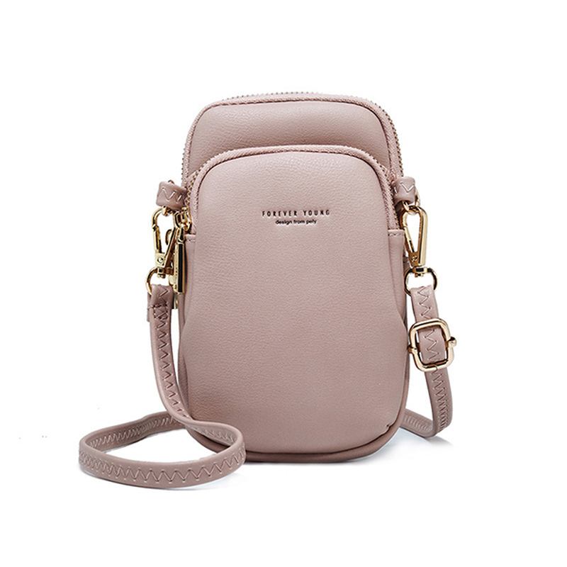 Kvinner Fritids Crossbody Veske Solid Telefonveske Skulderveske