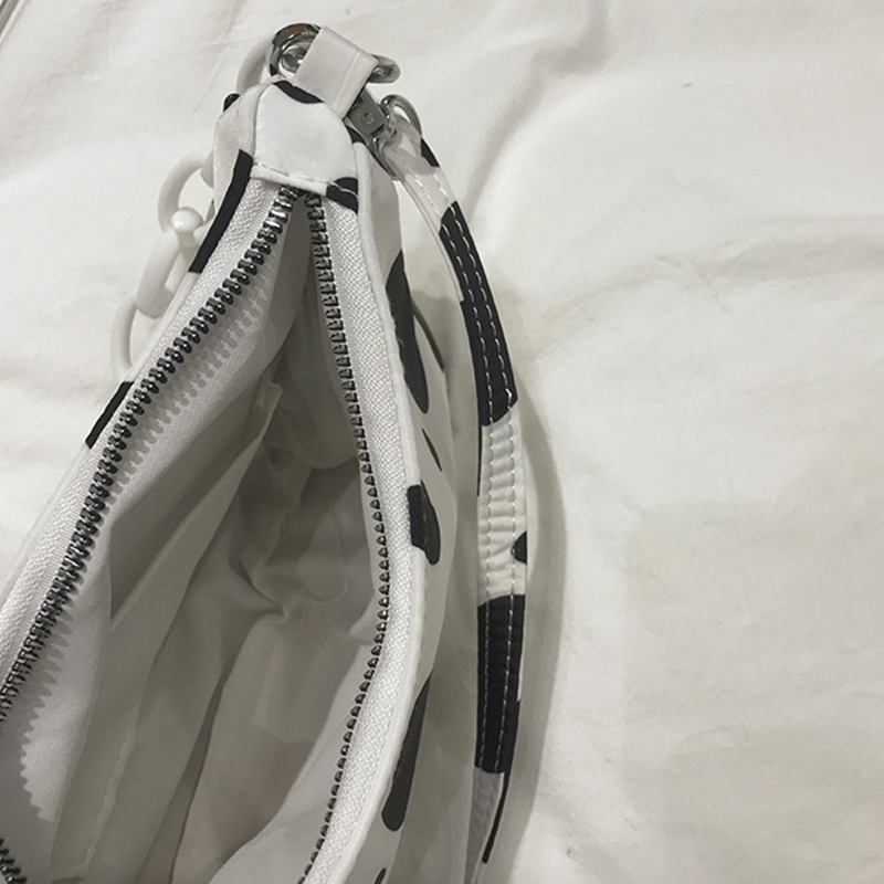 Kvinner Melkemønster Kjede Skulder Crossbody Veske