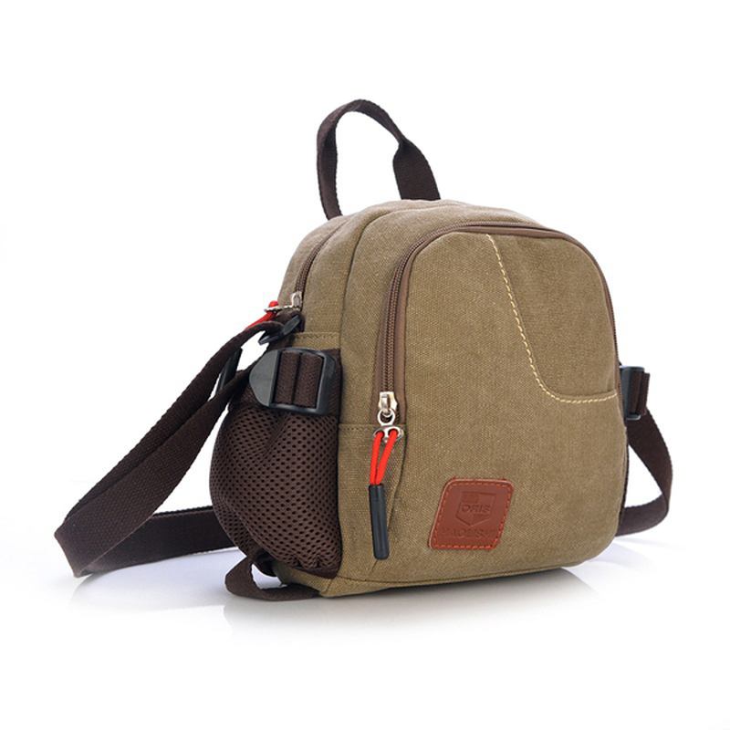 Kvinner Menn Fritids Canvas Crossbody-vesker Lette Håndvesker Utendørs Skuldervesker