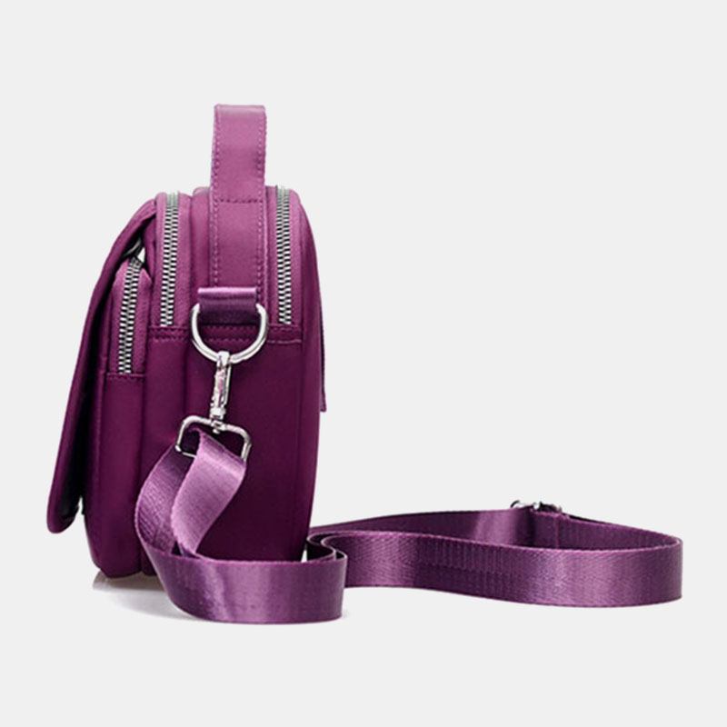 Kvinner Mini Liten Lett Vanntett Skulderveske Crossbody Veske Telefonveske