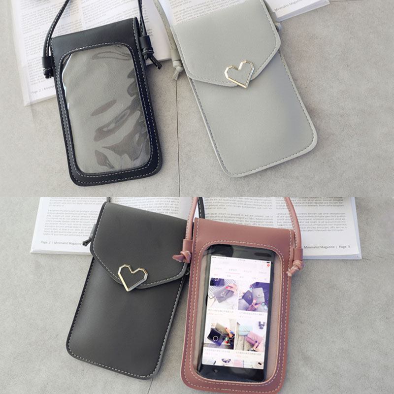 Kvinner Mote Telefonveske Touch Veske Skulderveske Crossbody Veske