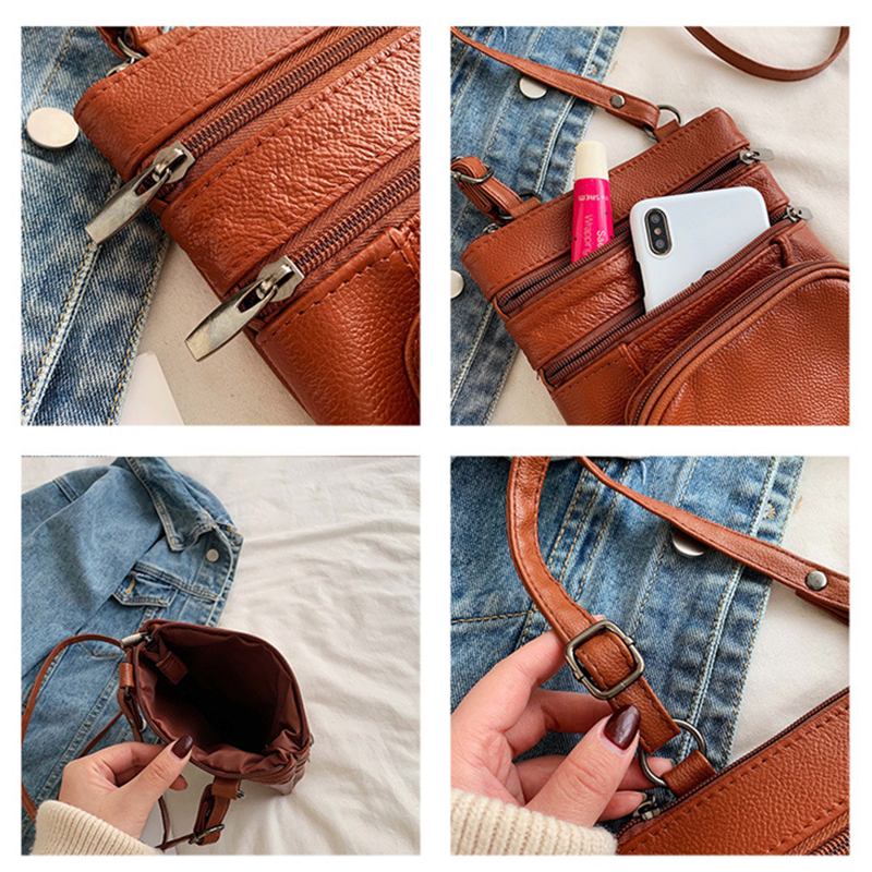 Kvinner Multi-pocket Multifunksjonell Skulderveske Crossbody Veske