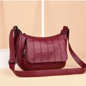 Kvinner Mykt Skinn Fritid Crossbody-vesker Messenger-vesker