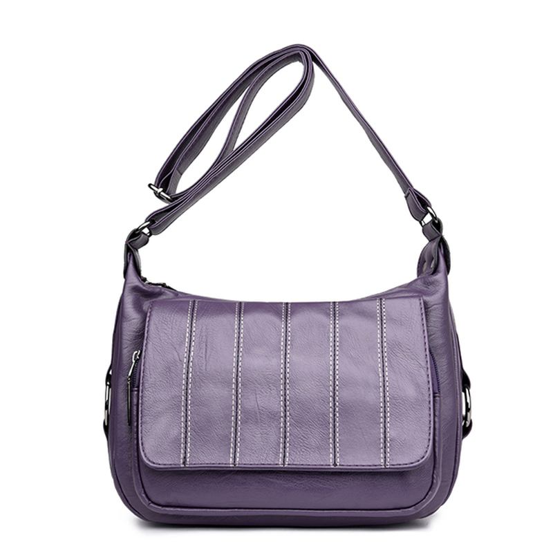 Kvinner Mykt Skinn Fritid Crossbody-vesker Messenger-vesker