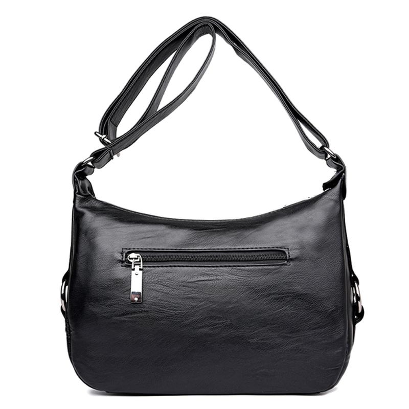 Kvinner Mykt Skinn Fritid Crossbody-vesker Messenger-vesker