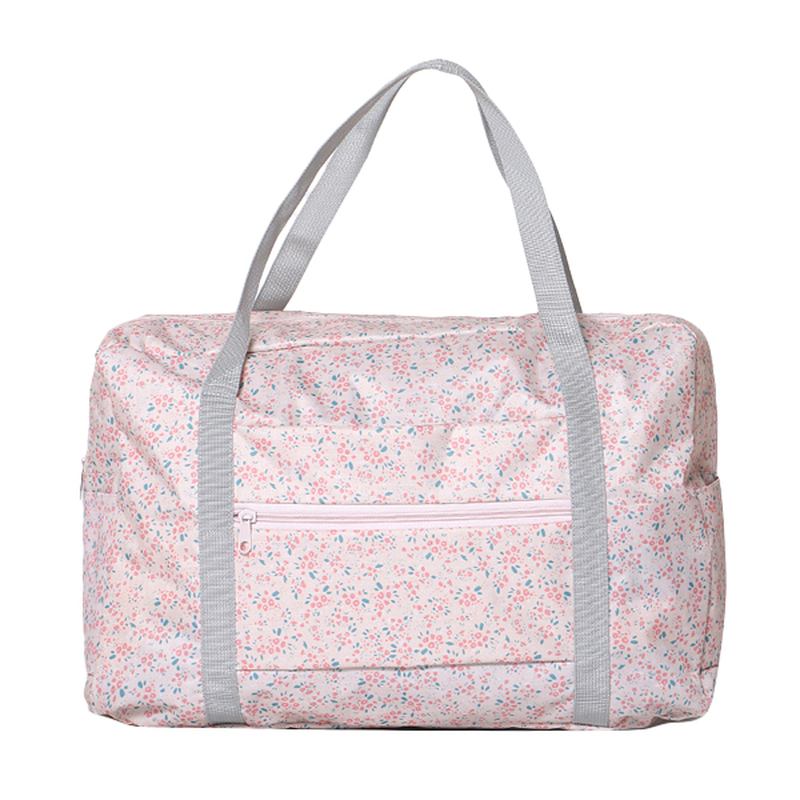 Kvinner Nylon Little Blomstrete Reiseveske Blomstrete Duffel Veske Bagasjeveske Håndveske