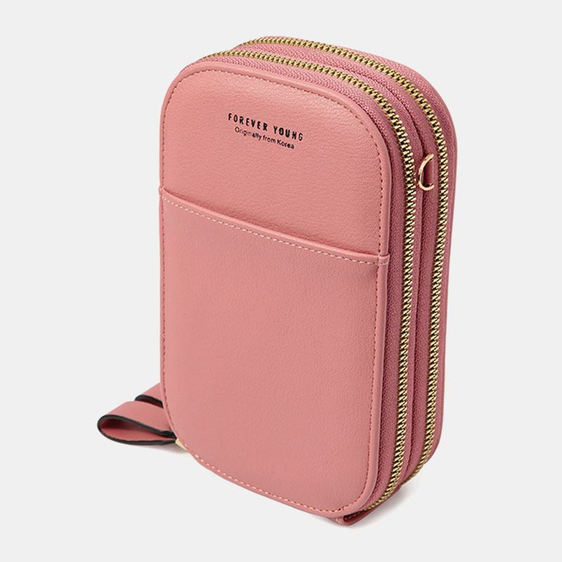 Kvinner Oval Ensfarge Uformelt Telefonveske Crossbody-vesker Skulderveske Clutchvesker