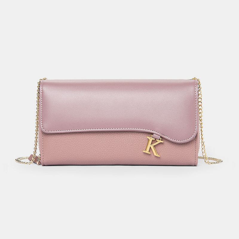 Kvinner Pu Cha 6.3 Tommers Telefon Med Solid Bokstav Crossbody-veske