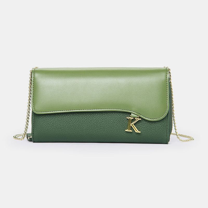 Kvinner Pu Cha 6.3 Tommers Telefon Med Solid Bokstav Crossbody-veske