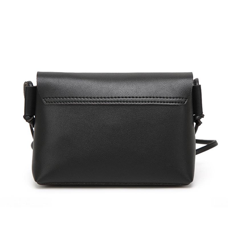 Kvinner Pu-skinn Hasp Skuldervesker Vintage Flap Crossbody-vesker Messenger-vesker