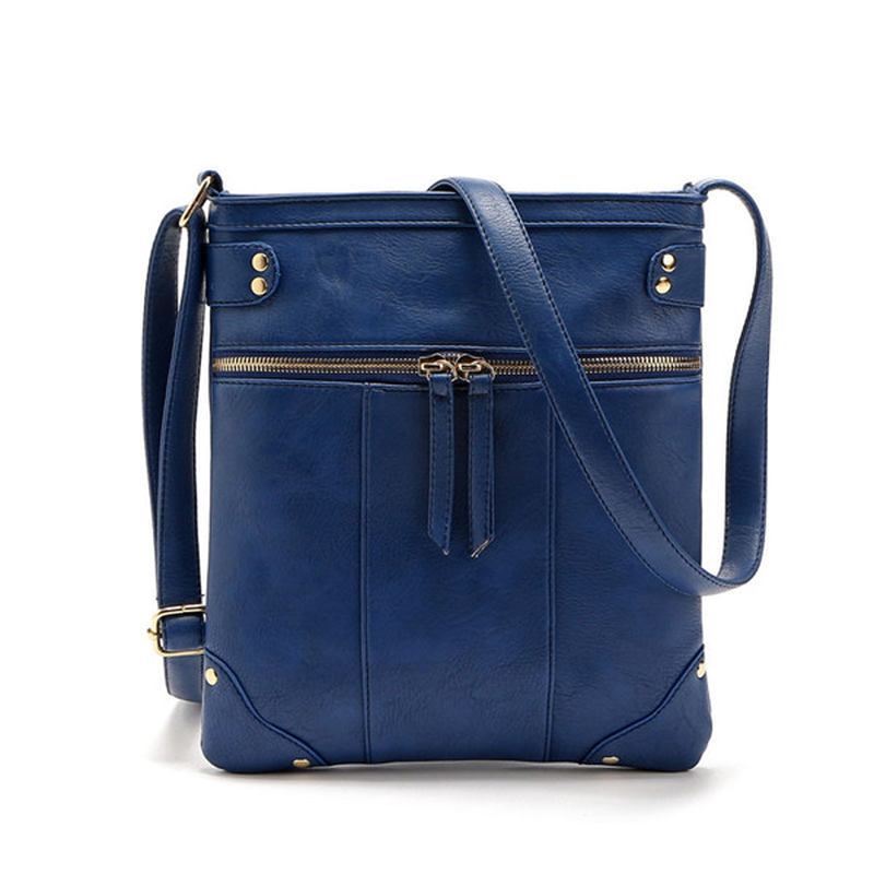 Kvinner Vintage Messenger Vesker Jenter Fritids Skuldervesker Retro Crossbody Vesker