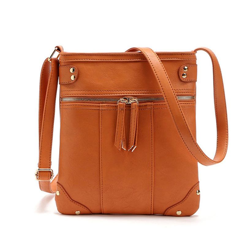 Kvinner Vintage Messenger Vesker Jenter Fritids Skuldervesker Retro Crossbody Vesker