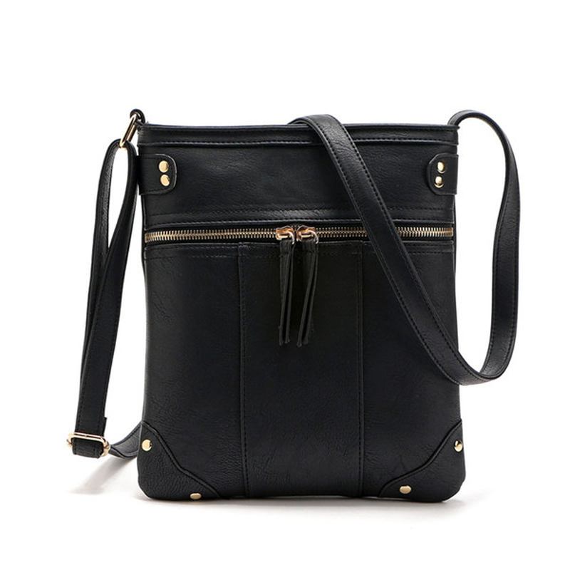 Kvinner Vintage Messenger Vesker Jenter Fritids Skuldervesker Retro Crossbody Vesker