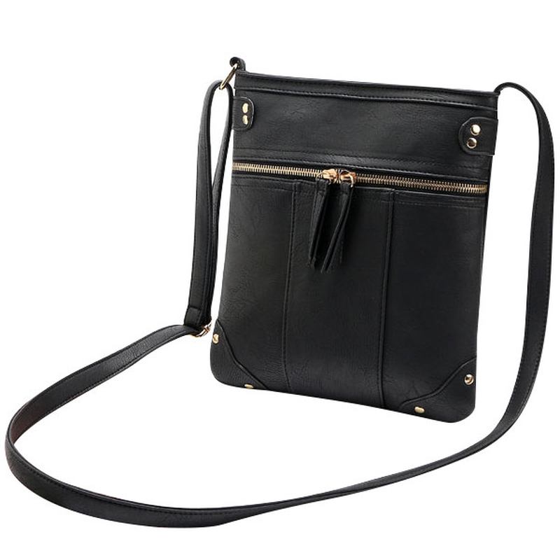 Kvinner Vintage Messenger Vesker Jenter Fritids Skuldervesker Retro Crossbody Vesker