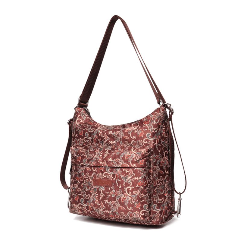 National Blomstrete Travel Kvinner Ryggsekk Crossbody Veske