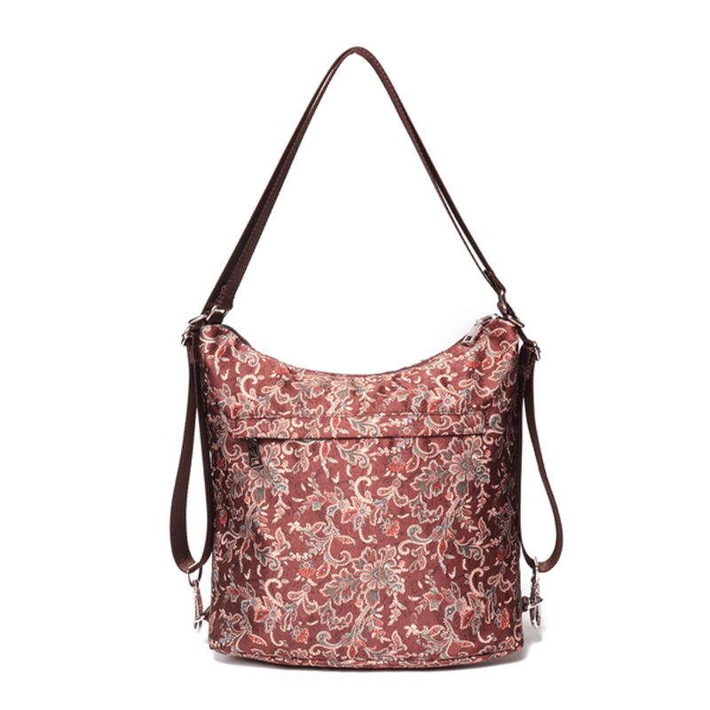 National Blomstrete Travel Kvinner Ryggsekk Crossbody Veske