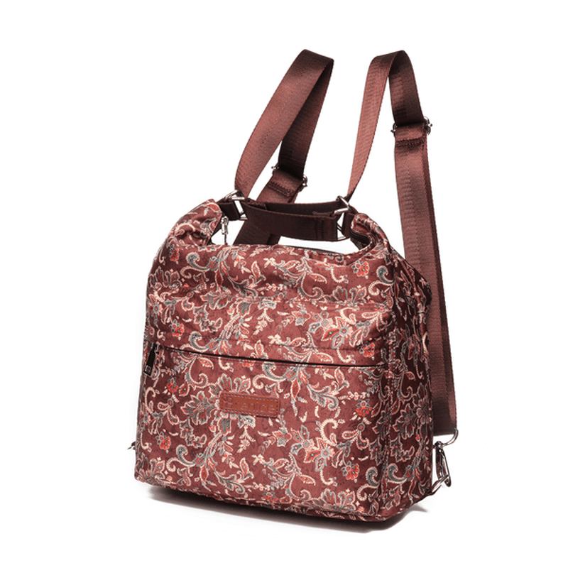 National Blomstrete Travel Kvinner Ryggsekk Crossbody Veske