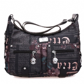 Nylon Lett Fritids Med Trykk Crossbody Veske Shopping Veske