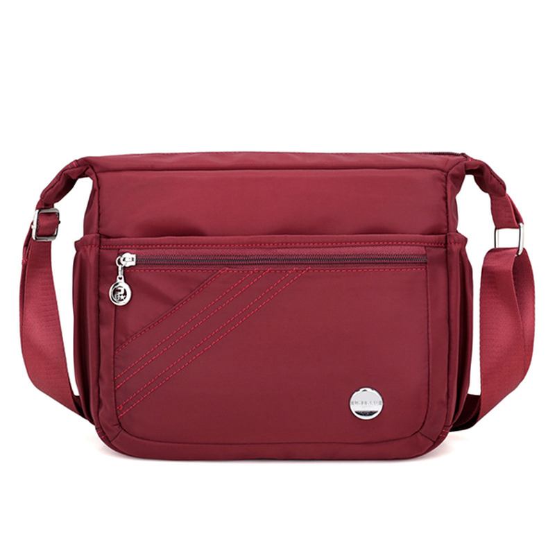 Nylon Vanntett Lett Crossbody Veske Leisure Travel Skulderveske For Kvinner