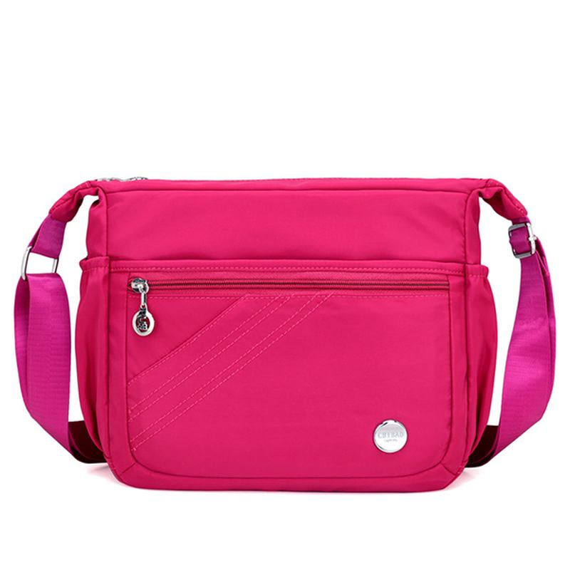 Nylon Vanntett Lett Crossbody Veske Leisure Travel Skulderveske For Kvinner