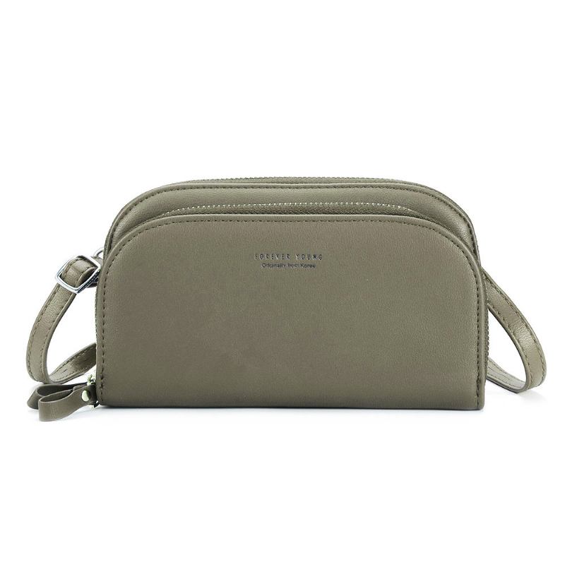 Pierre Loues Kvinner Solid 8 Card Slot Card Veske Multi-slot Phone Veske Leisure Crossbody Veske