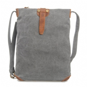 Retro Lerret Messenger-vesker I Ekte Skinn Uformelle Skuldervesker Crossbody-vesker