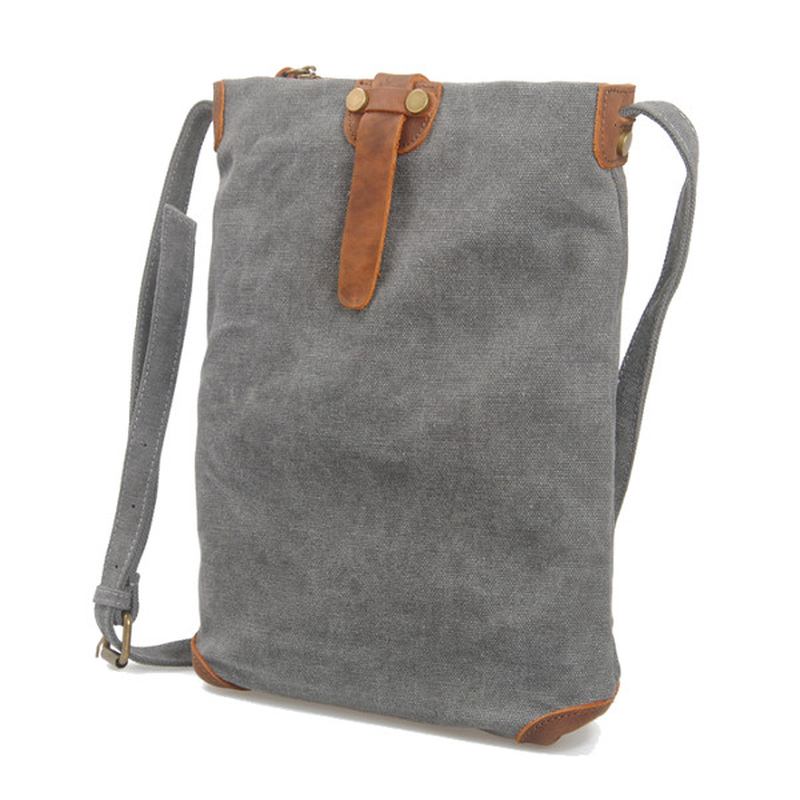 Retro Lerret Messenger-vesker I Ekte Skinn Uformelle Skuldervesker Crossbody-vesker