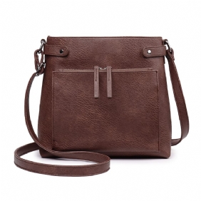 Solid Kortholder For Kvinner Multifunksjon Crossbody Bag