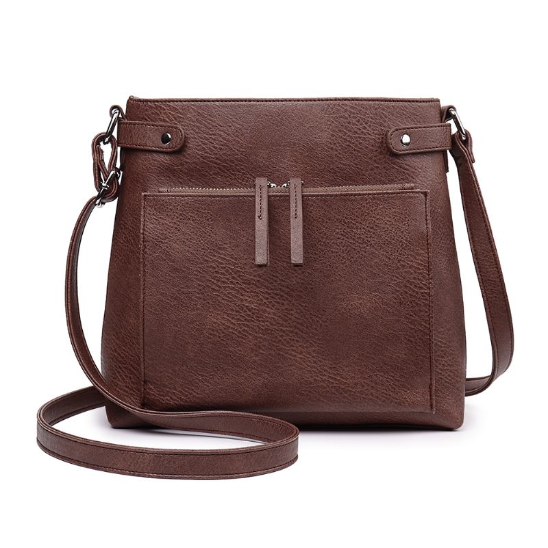 Solid Kortholder For Kvinner Multifunksjon Crossbody Bag